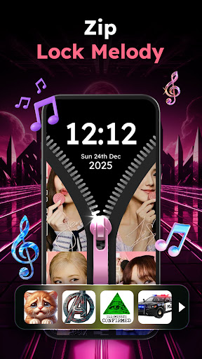 Zipper Lock Wallpapers Screen screenshot 1