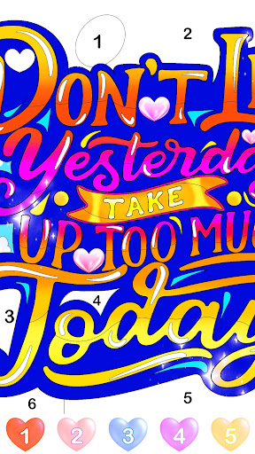 Graffiti Quote Color by number screenshot 2