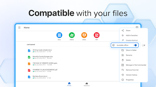 MobiOffice: Word, Sheets, PDF screenshot 22