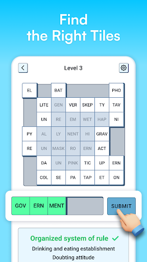 Syllatiles - Word Puzzle Game screenshot 1