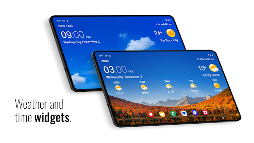 Transparent clock and weather screenshot 5