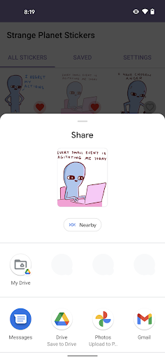 Strange Planet Stickers screenshot 1