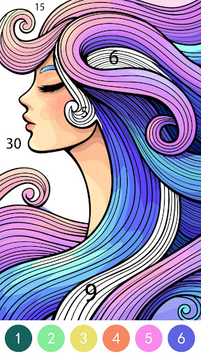Tangle Color by Number Book screenshot 8