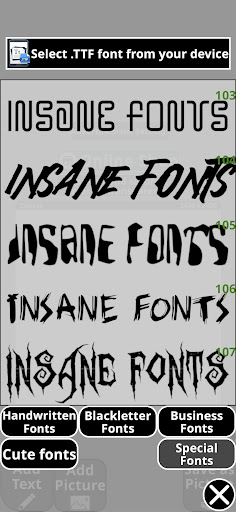 xCanvas — Tattoo Font Designer screenshot 3
