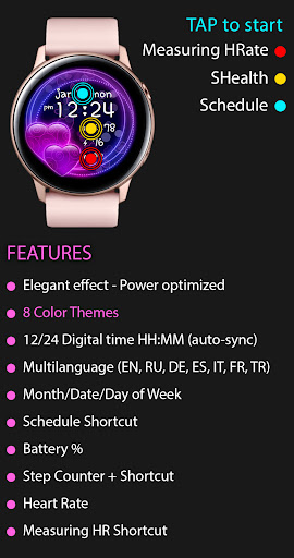 Sweet Hearts Watch Face screenshot 14