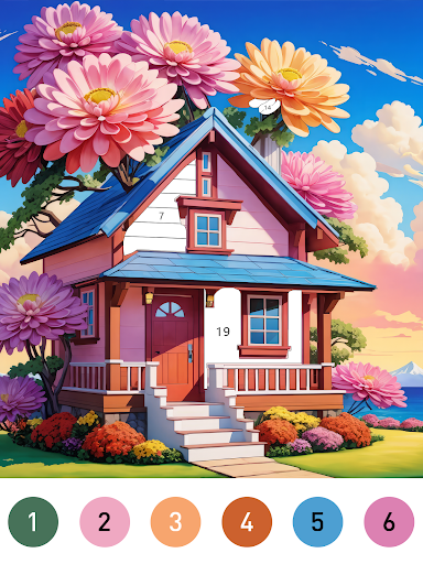 Fairytale Color by number game screenshot 15