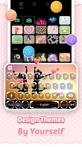 Pink Cute Hippo Theme screenshot 1