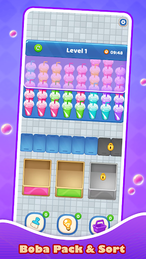 Boba Pack & Sort screenshot 1