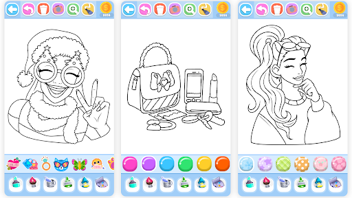 Glitter Beauty Coloring Pages screenshot 5