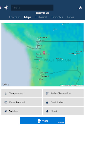 MSN Weather - Forecast & Maps screenshot 5