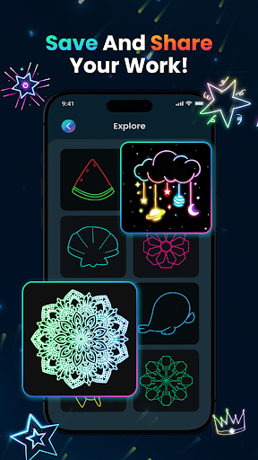 Magic Doodle: Glow Art Drawing screenshot 10