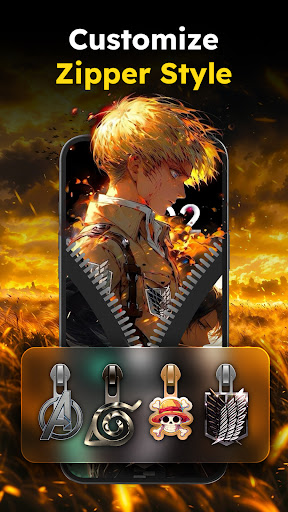 Zipper Lock Wallpapers Screen screenshot 16