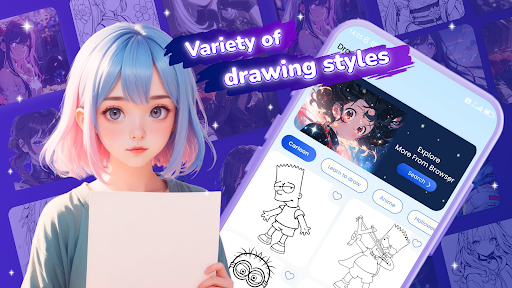Draw Anime: Paint & Sketch App screenshot 13