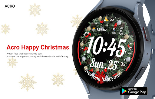 ACRO Happy Christmas Watchface screenshot 6