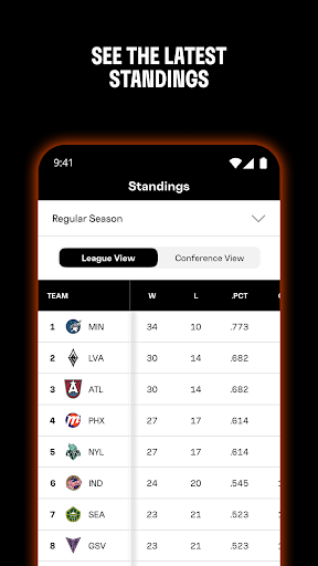 WNBA - Live Games & Scores screenshot 7