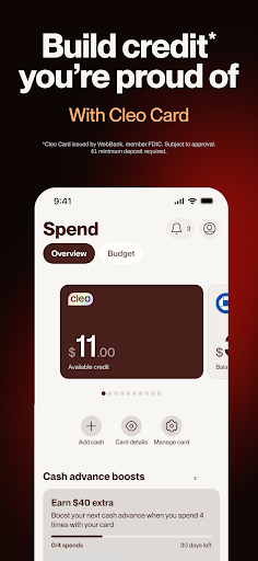Cleo AI: Cash Advance & Money screenshot 4