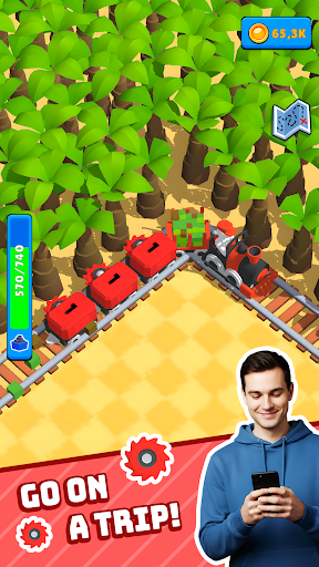 Train Miner: Idle Railway Game screenshot 1