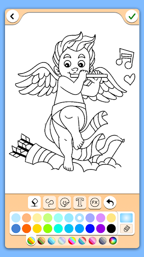Valentines love coloring book screenshot 2