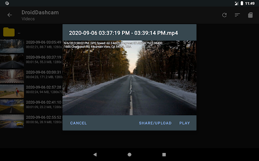 Droid Dashcam - Video Recorder screenshot 3
