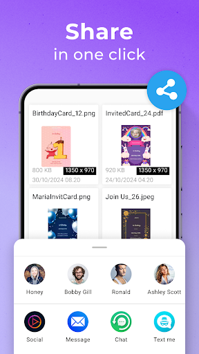 Birthday Invitation Card Maker screenshot 35