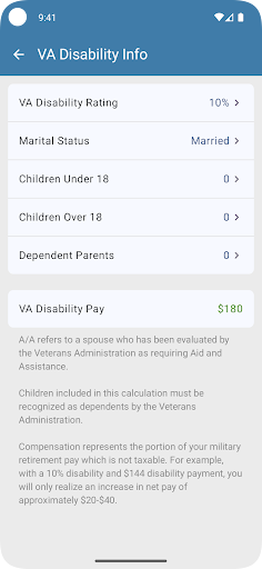 Military Retirement screenshot 6
