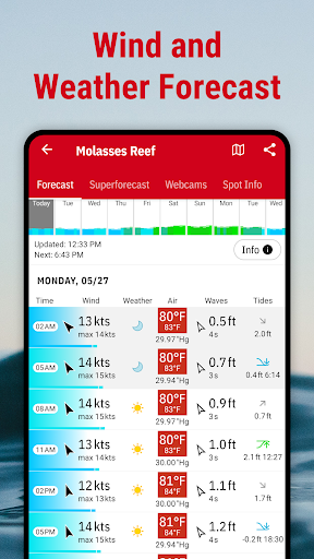 Windfinder: Wind & Weather map screenshot 3