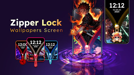 Zipper Lock Wallpapers Screen screenshot 5