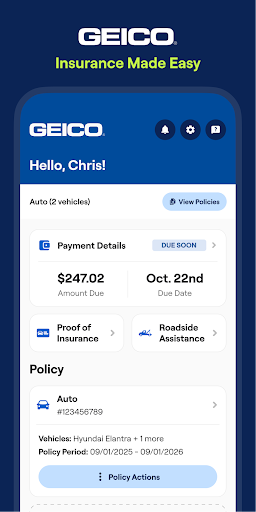 GEICO Mobile - Car Insurance screenshot 1