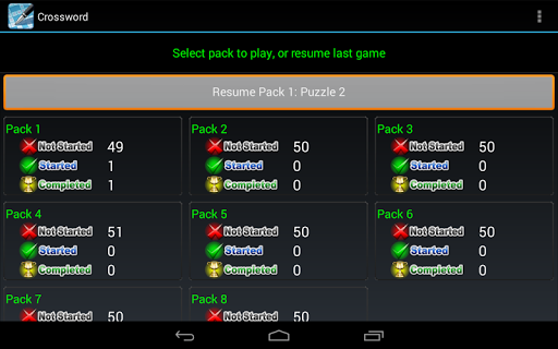 Crossword screenshot 21