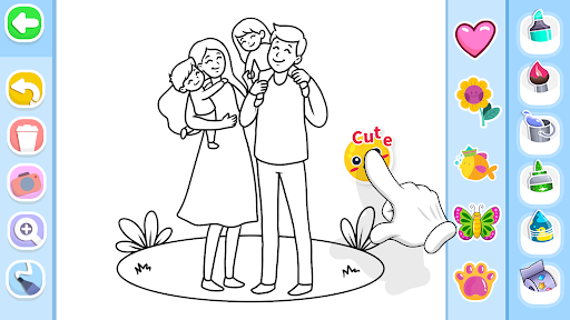 Family Love Coloring Book screenshot 2