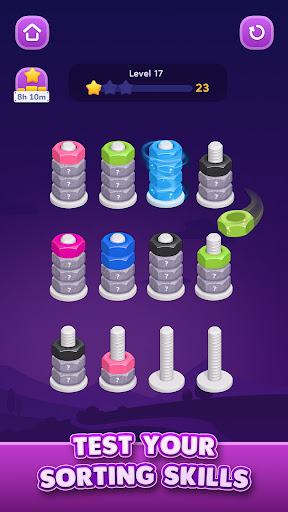 Nut Sort: Color Sorting Game screenshot 2