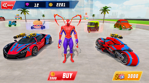 Spider Robot Hero Car Games screenshot 7