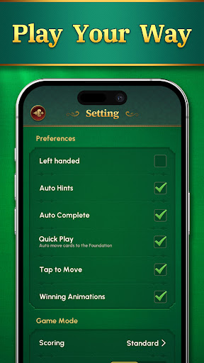 Solitaire:Classic Deluxe Cards screenshot 1