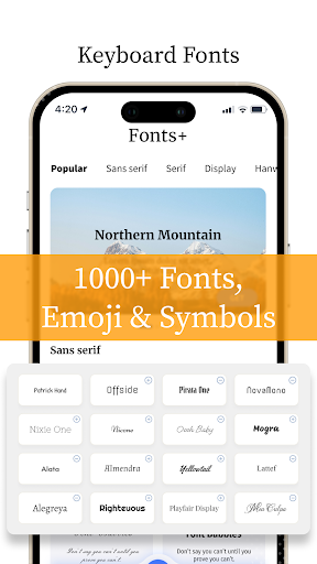Font Keyboard: Text Fonts+ screenshot 7