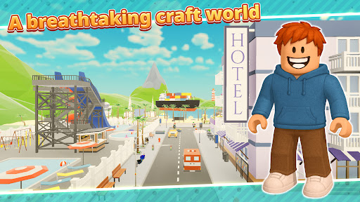 Obby Block World: Craft City screenshot 5