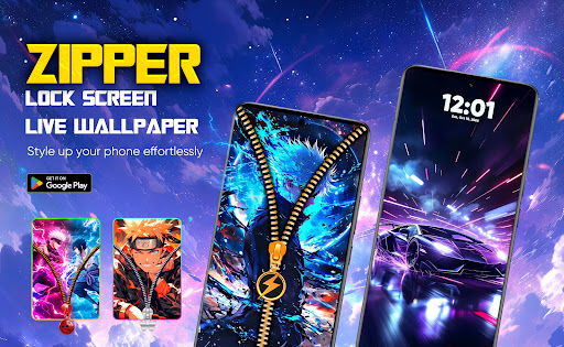 Zipper Lock Screen & Wallpaper screenshot 3