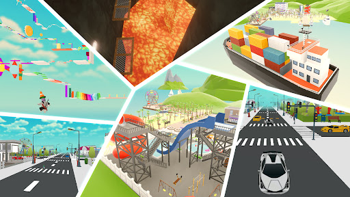 Obby Block World: Craft City screenshot 7