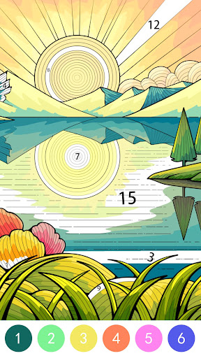 Tangle Color by Number Book screenshot 2