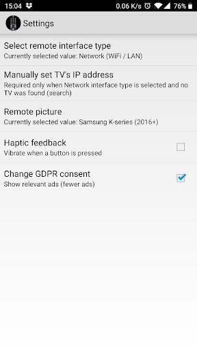TV (Samsung) Remote Control screenshot 3