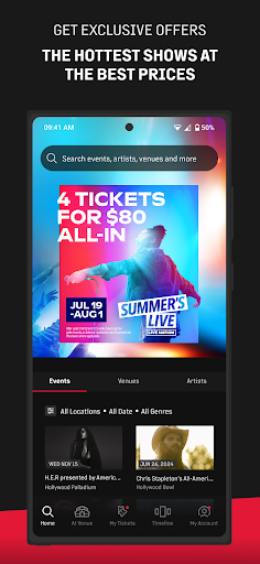 Live Nation At The Concert screenshot 1