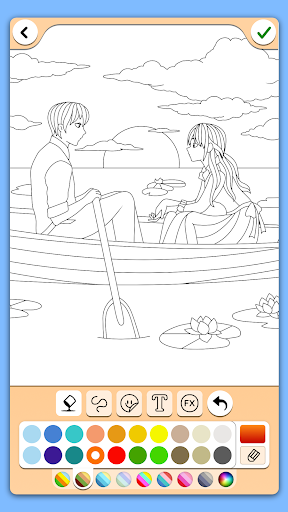 Valentines love coloring book screenshot 3