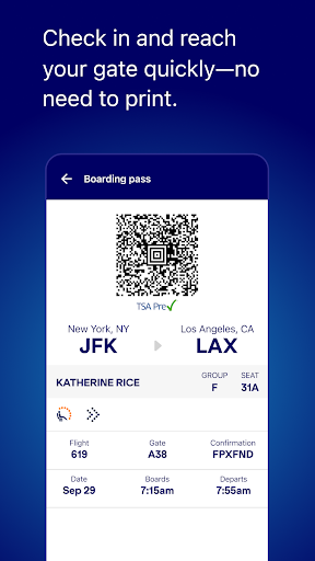 JetBlue screenshot 1