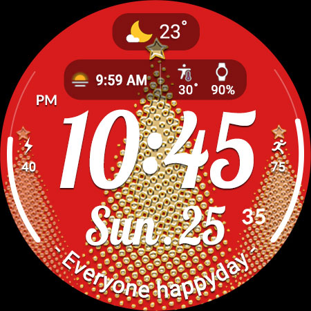 ACRO Happy Christmas Watchface screenshot 18