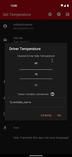 Bolt for Tesla - Tasker Plugin screenshot 2