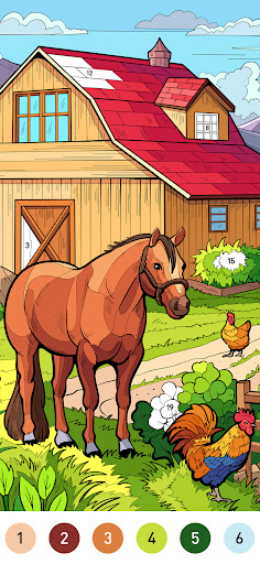 Country Farm Coloring Book screenshot 5
