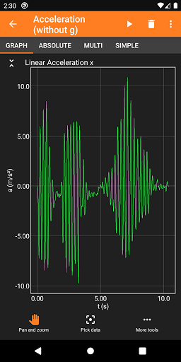 phyphox screenshot 1