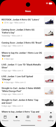 J23 - Jordan Release Dates screenshot 2