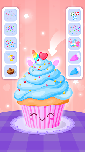 Unicorn Cake Cooking Games 2-6 screenshot 4