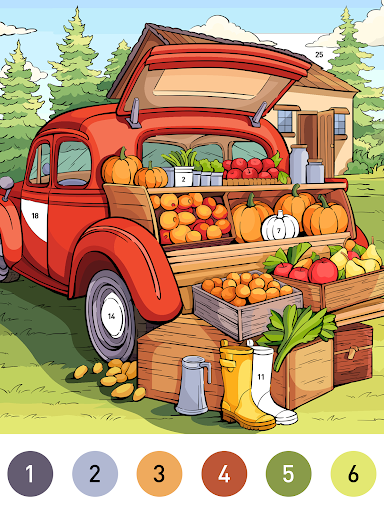 Country Farm Coloring Book screenshot 4
