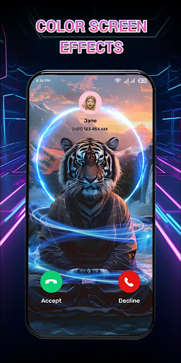 Color Call Theme, Call Screen screenshot 2